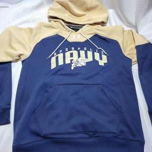 Under Armour Hoodie Navy Naval Academy ANNAPOLIS collage SIZE M